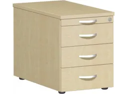 mobiel ladeblok,HxBxD 570x430x800mm,4lade(n),lichtgrijs