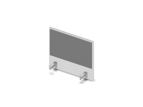 opzetpaneel v. bureau aanbouw aan de zijkant Bl-wit BN8078-grijs 600mm