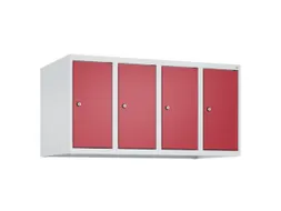 opzetkast,v. locker,4vak.,vak B 250mm,HxBxD 500x1000x500mm,vleugeldeur