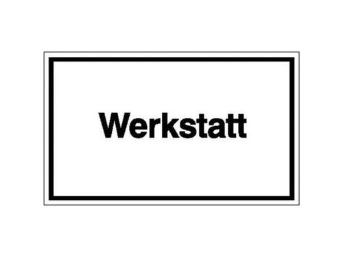 aanwijzingsbord,werkplaats,PVC,om te verlijmen,HxB 150x250mm