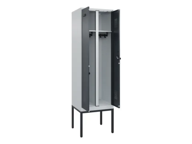 locker voor scheiding van kleding,HxBxD 2120x600x500mm,2vak