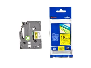 Labeltape Brother P-touch TZe-641 standaard 18mm zwart op geel - 6