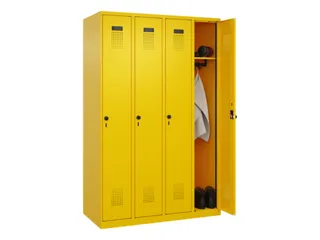locker,HxBxD 1850x1200x500mm,4vak,vak B 300mm,draaigrendel - 1