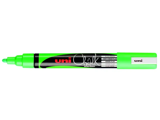 Krijtstift Uni-ball chalk rond 1.8-2.5mm fluor groen