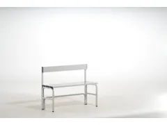 omkleedbank,HxLxD 770x1015x375mm,alu. lijsten,frame RVS RAL7035