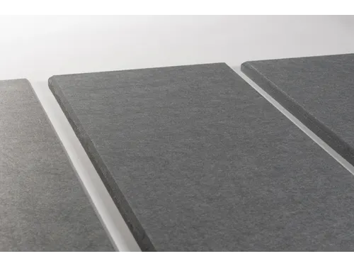 Akoestische PET-vilt wandtegels 30x120cm Donkergrijs 4 Stuks