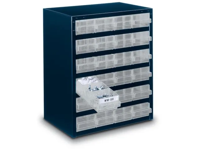 Magazijnunit Staalplaat Behuizing Hxbxd 440X360X250Mm 24Lades