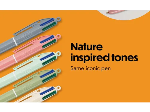 4-kleurenbalpen Mineral Tones display van 30 stuks assorti