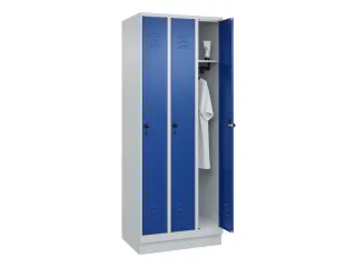 locker,HxBxD 1950x750x500mm,3vak,vak B 250mm,draaigrendel,sokkel - 3