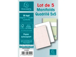 Orderboek Q5x5 14,8x 10,5cm 50bl dupli - 14