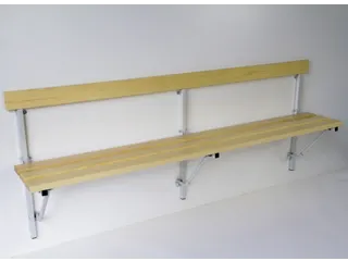 klapbank,HxLxD 780x2000x380mm,houten lijst,frame staal RAL7035 - 1