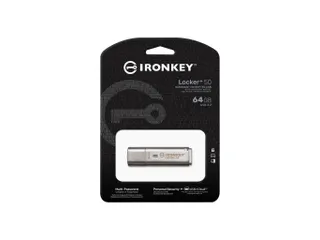 Kingston Technology IronKey Locker 50 USB Stick 64GB Zilver - 1