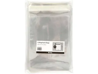 Cellofaanzak Creativ Company 17.3x12.3cm 25 micron met plakstrip 200st - 2