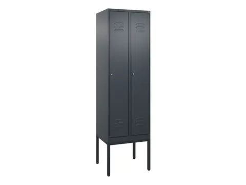locker,HxBxD 2120x600x500mm,2vak,vak B 300mm,cil.-slot,voetonderstel