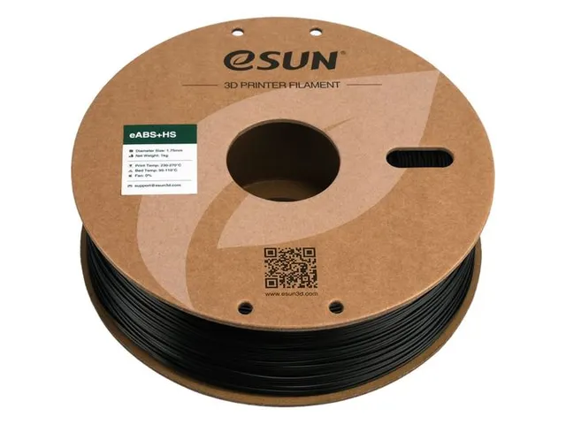 eSUN 3D printer Filament eABS+HS High Speed 1,75mm Zwart 1kg