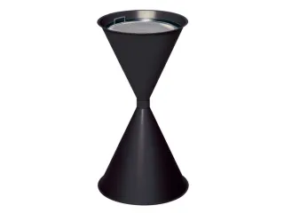 Zandasbak Staalplaat 730x400mm Ronde Trechter Verzinkt Ral7021 - 2