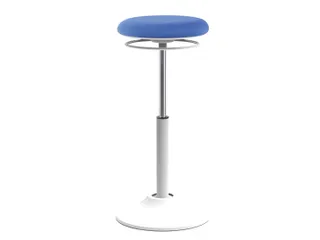Zit-Sta Kruk Mango Wit/Blauw Ergonomisch & Verstelbaar - 1