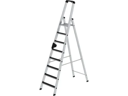 Ladder Aluminium Bordes 1.87m Aan Eenzijdig 8treden Bordes