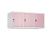opzetkast,v. locker,3vak.,vak B 400mm,HxBxD 500x1200x500mm