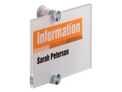 Deurbordje Durable crystal sign 4821 148x105mm