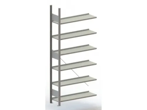 Inhaakstelling Aanbouwveld Verzinkt 1850x1256x636mm 6legborden 100kg