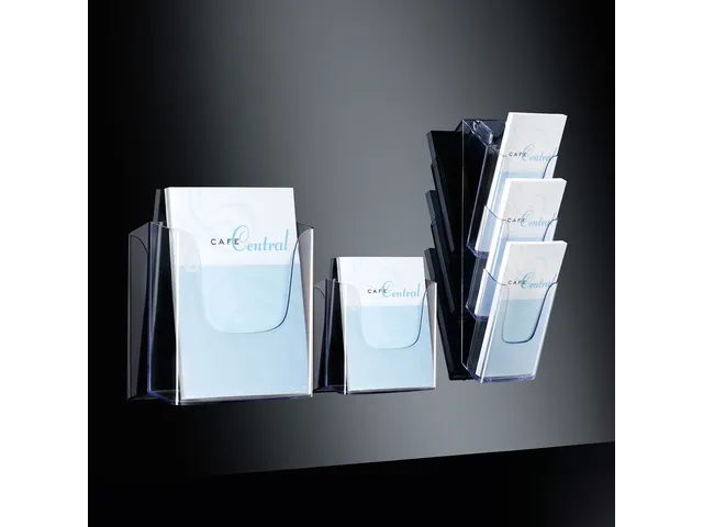 folderhouder Sigel wandmodel DIN lang transparant acryl