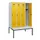 locker met bank,HxBxD 1950x1200x815mm,4vak,vak B 300mm,draaigrendel