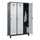 locker,HxBxD 1950x1200x500mm,3vak,vak B 400mm,draaigrendel,voeten