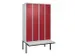 locker voor scheiding van kleding,HxBxD 2120x1200x815mm,4vak