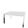 vergadertafel,HxBxD 740x1400x1400mm,hoekig,MP-lichtgrijs