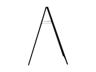 Europel Krijtstoepbord met Topbord 660 x 1280 mm Zwart - 4