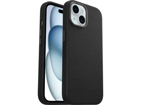 OtterBox Symmetry Cactusleer iPhone 15 zwart