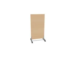 scheidingswand,HxB 1545x800mm,wand hout,frame staal,rollen,NE-esdoorn