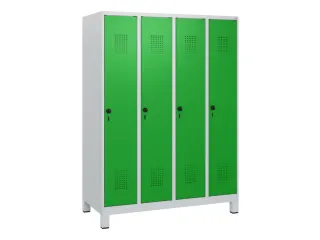 schoollocker,HxBxD 1630x1200x500mm,4vak,vak B 300mm,draaigrendel - 2