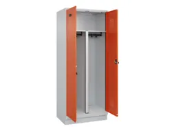 PBM-locker,HxBxD 1950x800x500mm,2vak,vak B 400mm,draaigrendel
