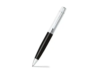 Balpen SHEAFFER 300 E9314 Black barrel chrome cap chrome plated - 2
