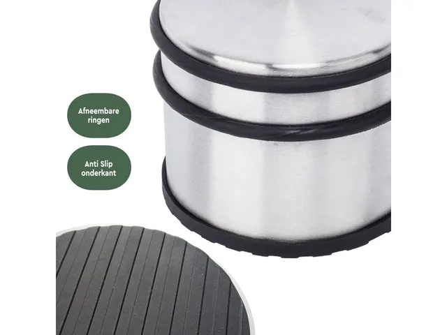 Deurstopper RVS 9 x 7,5 cm