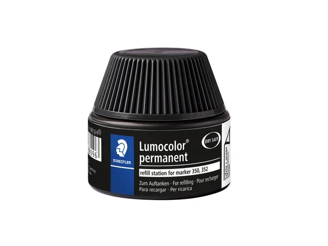 Viltstiftvulling Staedtler Lumocolor permanent 30ml zwart