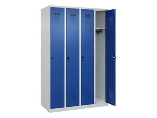 locker,HxBxD 1850x1200x500mm,4vak,vak B 300mm,draaigrendel - 2