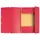 Elastomap 3 kleppen glanskarton 355gm² A4 Rood