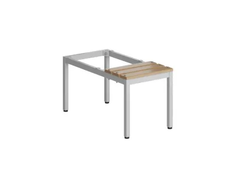 zitbank,v. garderobekast/lockersysteem,HxBxD 420x415x800mm,hardhout