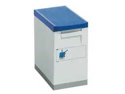 Afvalbak afvalverzamelaar 15 liter 355x200x300mm ombouw/deksel blauw