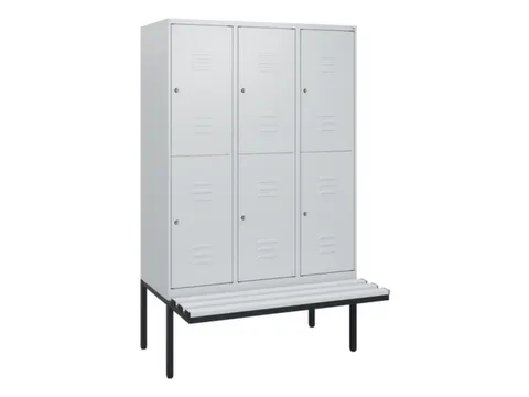 Dubbeldekse dekenkist,HxBxD 1950x1200x815mm,3x2vak.,vak B 400mm