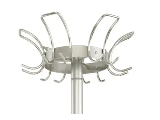 staande kapstok,HxØ 1800x400mm,6jashaken,parapluhouder/druppelvanger - 3