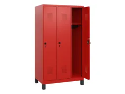 schoollocker,HxBxD 1630x900x500mm,3vak,vak B 300mm,draaigrendel,voeten
