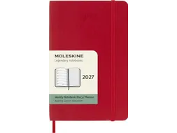 Agenda 2027 Moleskine 12M Planner Weekly 7dag/1pagina sc scarlet red
