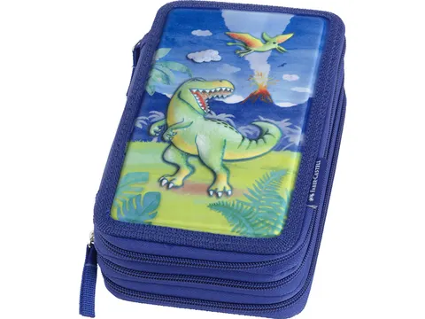 Trousse vide Faber-Castell 3 compartiments Dinosaure