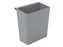 Inzetbak voor vierkante tapse papierbak grijs