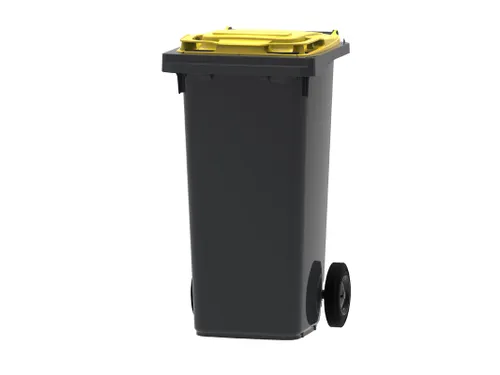 Mini-Container 120 Liter Grijs Geel