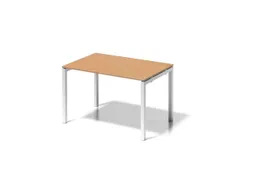 bureau HxBxD 740x1200x800mm blad beuken 4-voeten verkeerswit